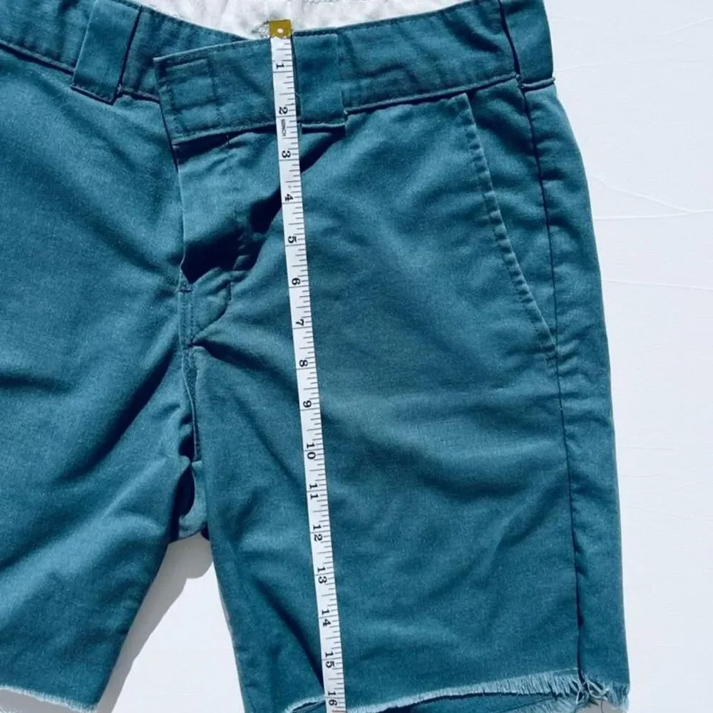 Dickies Alt Cutoff Cropped Faded Blue Shorts Small